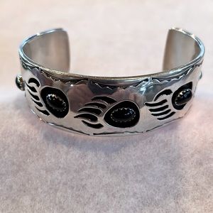 Bear Claw Sterling Cuff Bracelet